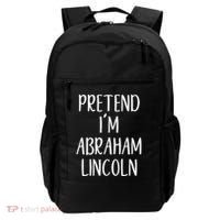 Pretend Abraham Abe Lincoln Costume Halloween Simple Funny Backpack thumb 0