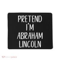 Pretend Abraham Abe Lincoln Costume Halloween Simple Funny Mousepad thumb 0