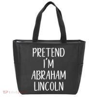 Pretend Abraham Abe Lincoln Costume Halloween Simple Funny Tote Bag thumb 0