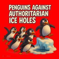 Penguins Against Authoritarian Ice Holes Sarcastic V-Neck  Santa Hat thumb 1