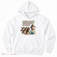 Penguins Against Authoritarian Ice Holes Sarcastic V-Neck  Hoodie thumb 0