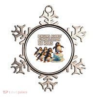 Penguins Against Authoritarian Ice Holes Sarcastic V-Neck  Ornament thumb 0