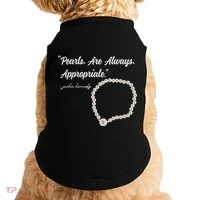 Pearls Are Always Appropriate Doggie Tank thumb 0