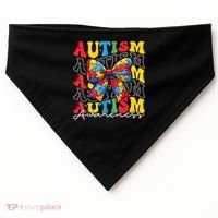 Puzzle Autism Awareness Coquette Bow Autism Awareness Day USA-Made Doggie Bandana thumb 0