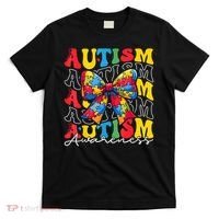 Puzzle Autism Awareness Coquette Bow Autism Awareness Day T-Shirt thumb 0