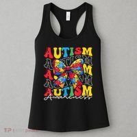 Puzzle Autism Awareness Coquette Bow Autism Awareness Day Women's Tank Top thumb 3