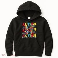 Puzzle Autism Awareness Coquette Bow Autism Awareness Day Kids Hoodie thumb 0