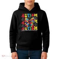 Puzzle Autism Awareness Coquette Bow Autism Awareness Day Kids Hoodie thumb 4