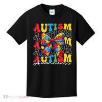 Puzzle Autism Awareness Coquette Bow Autism Awareness Day Kids T-Shirt thumb 0