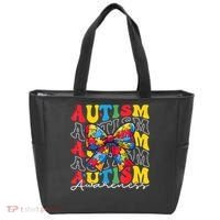 Puzzle Autism Awareness Coquette Bow Autism Awareness Day Tote Bag thumb 0