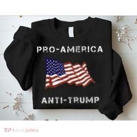 Pro America Anti Trump American Usa Flag Sweatshirt thumb 2
