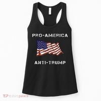 Pro America Anti Trump American Usa Flag Women's Tank Top thumb 0
