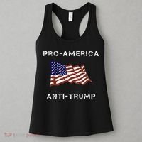 Pro America Anti Trump American Usa Flag Women's Tank Top thumb 3