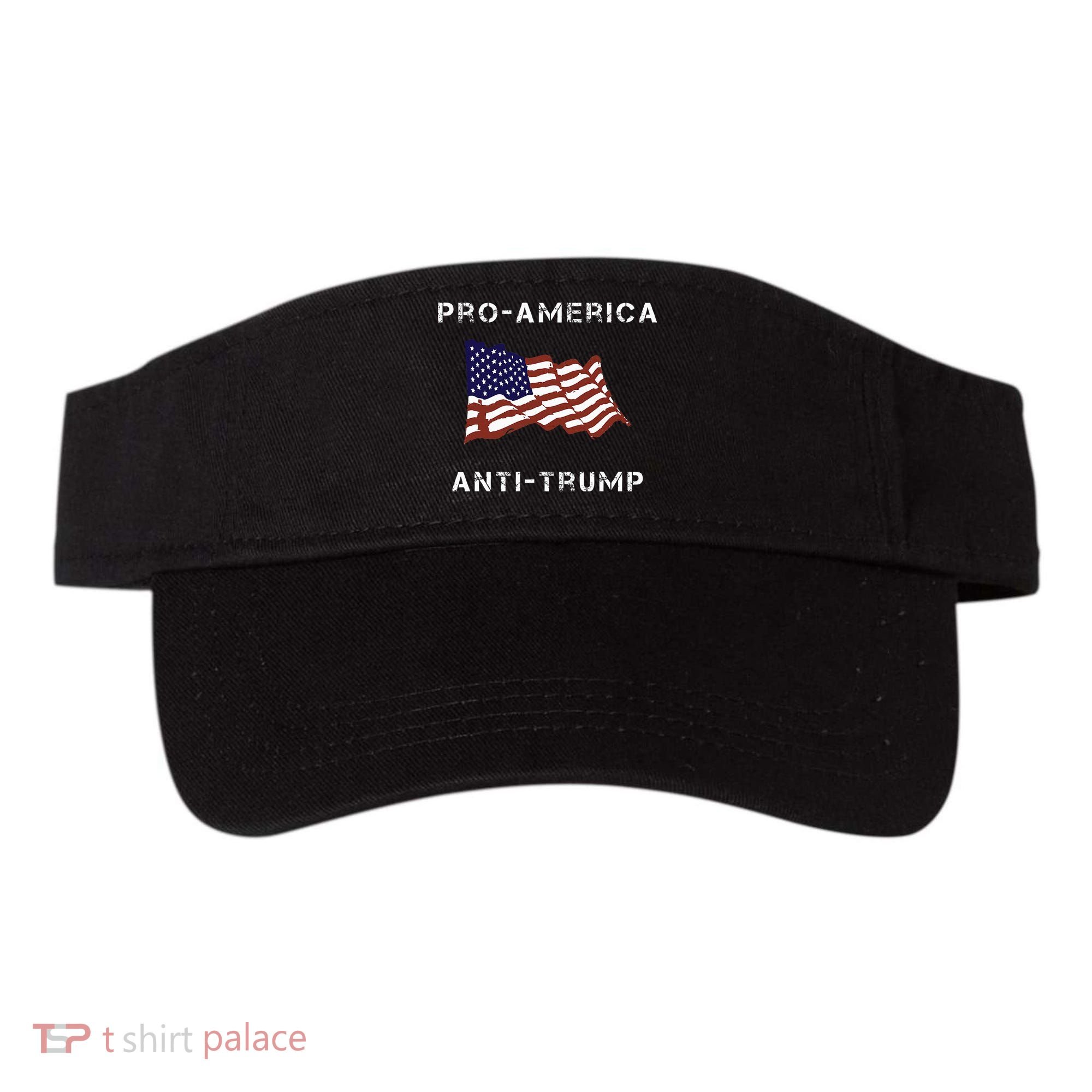 Pro America Anti Trump American Usa Flag Visor