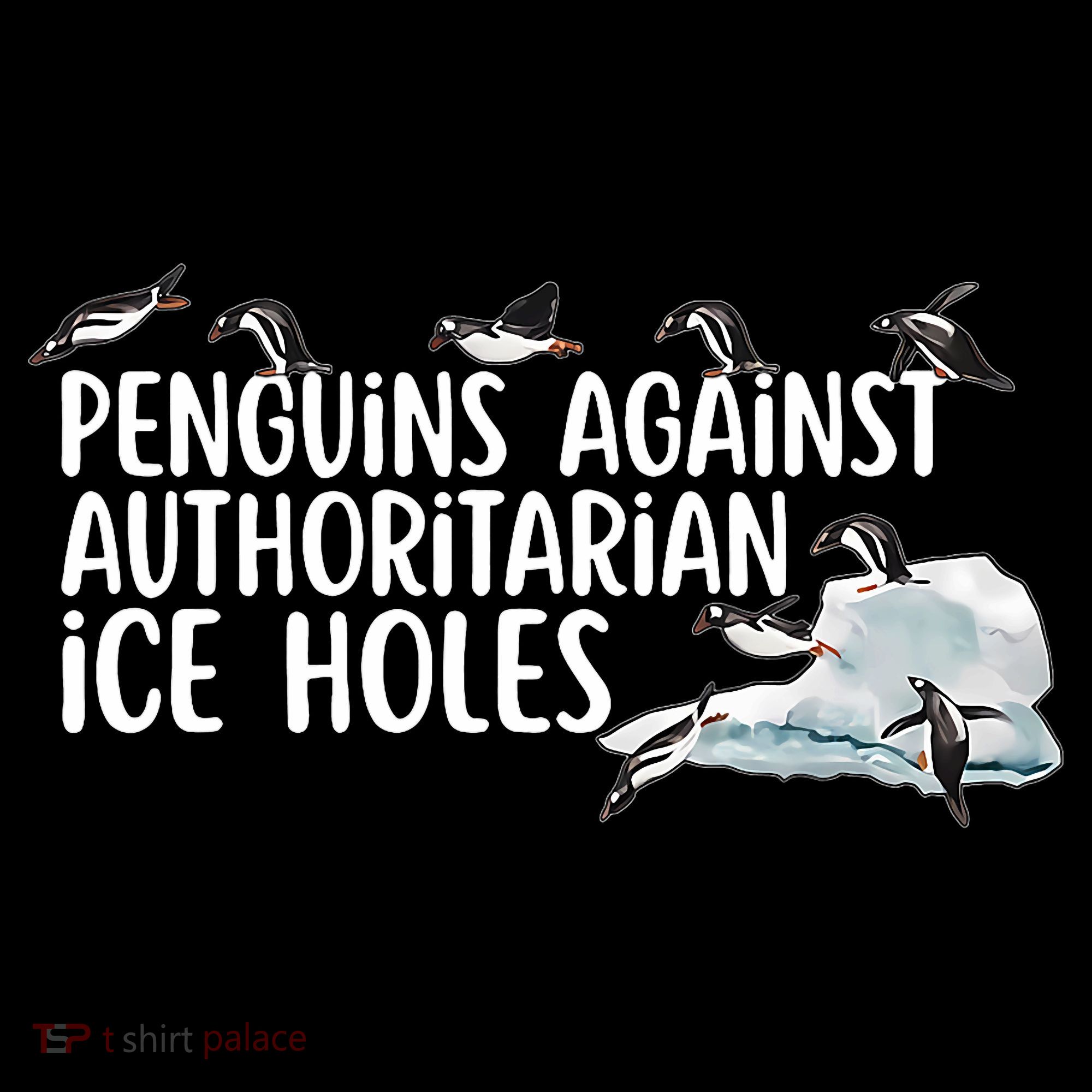  Penguins Against Authoritarian Ice Holes Sarcastic Coffee Mug