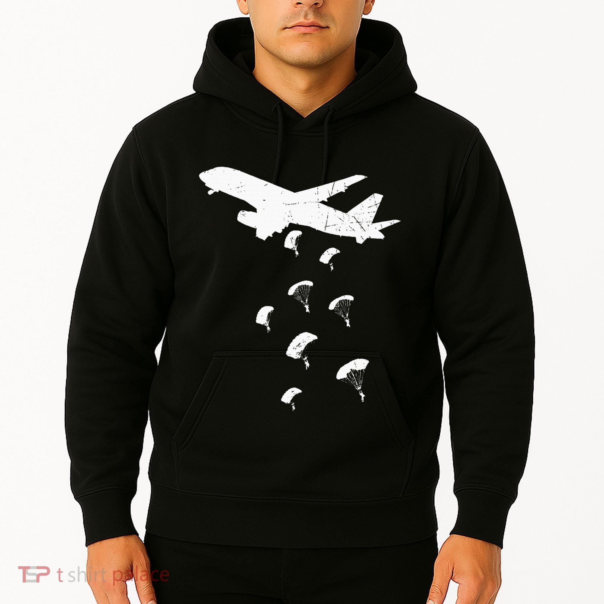 Paratrooper Army Airborne Parachute Jump Paratroops Hoodie