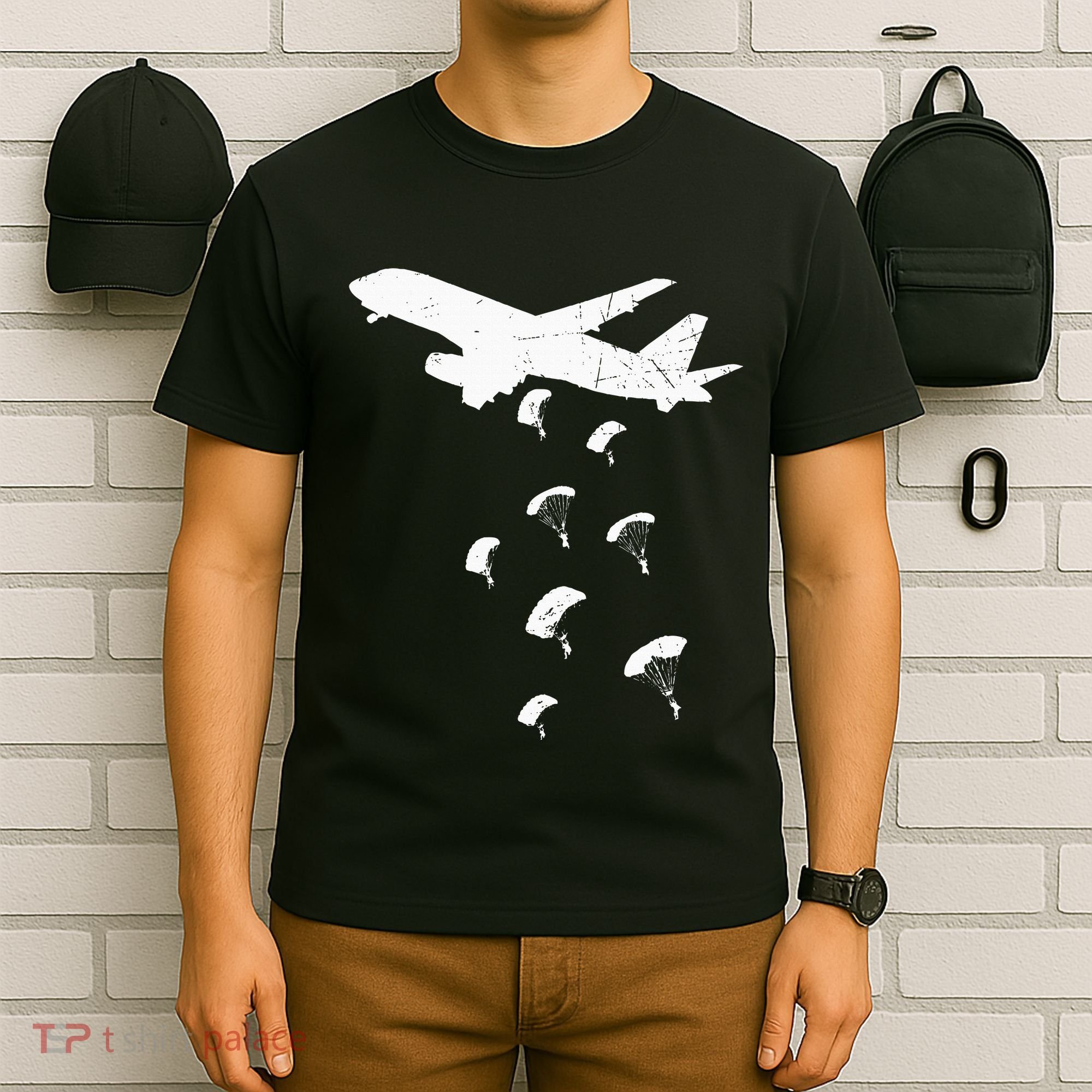 Paratrooper Army Airborne Parachute Jump Paratroops T-Shirt