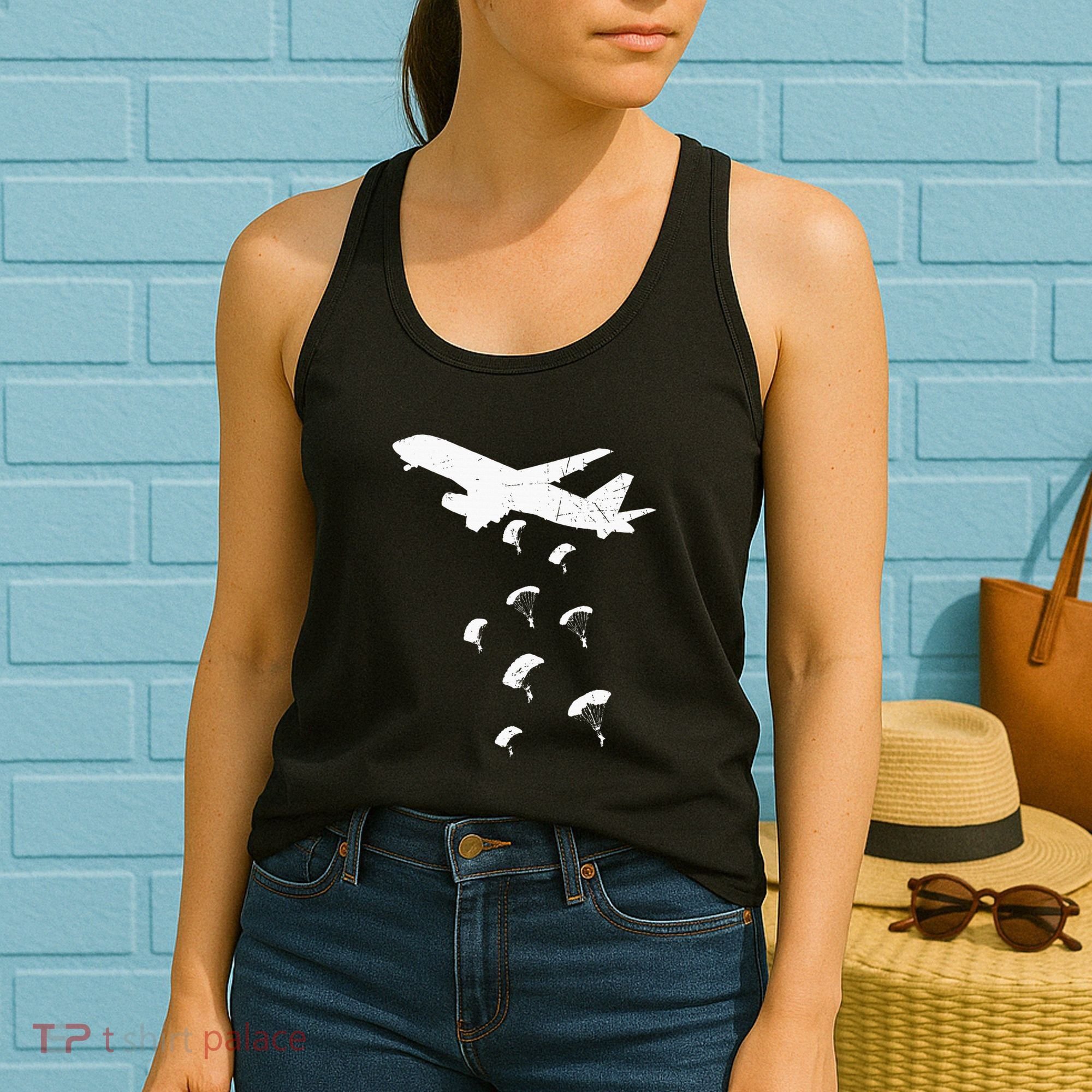Paratrooper Army Airborne Parachute Jump Paratroops Women's Tank Top