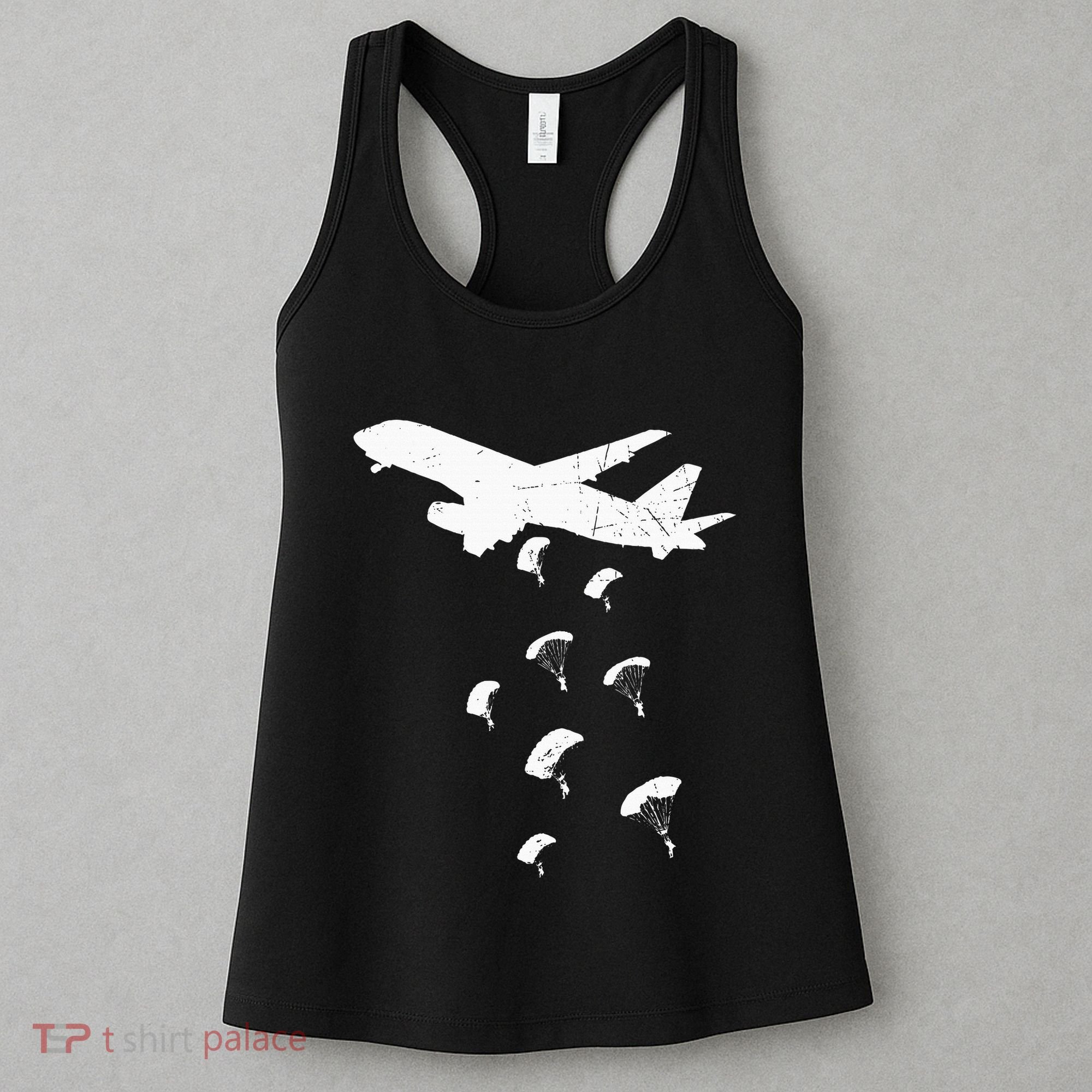 Paratrooper Army Airborne Parachute Jump Paratroops Women's Tank Top