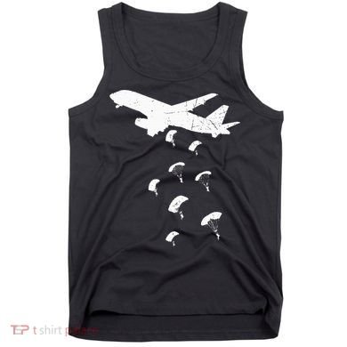 Paratrooper Army Airborne Parachute Jump Paratroops Tank Top