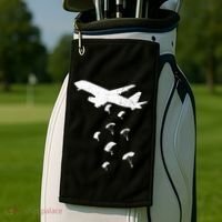 Paratrooper Army Airborne Parachute Jump Paratroops Golf Towel thumb 2