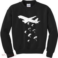 Paratrooper Army Airborne Parachute Jump Paratroops Kids Sweatshirt thumb 0