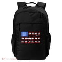 Pilot Airplane American Flag Plane Aviation Short Sleeve Backpack thumb 0