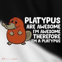 Platypus Are Awesome Im Awesome Therefore Im A Platypus Toddler Fine Jersey T-Shirt thumb 2