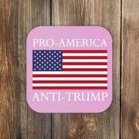 Pro America Anti Trump American Usa Flag Resist Coaster thumb 0