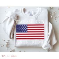 Pro America Anti Trump American Usa Flag Resist Sweatshirt thumb 2