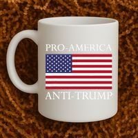 Pro America Anti Trump American Usa Flag Resist Coffee Mug thumb 2