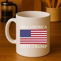 Pro America Anti Trump American Usa Flag Resist Coffee Mug thumb 4