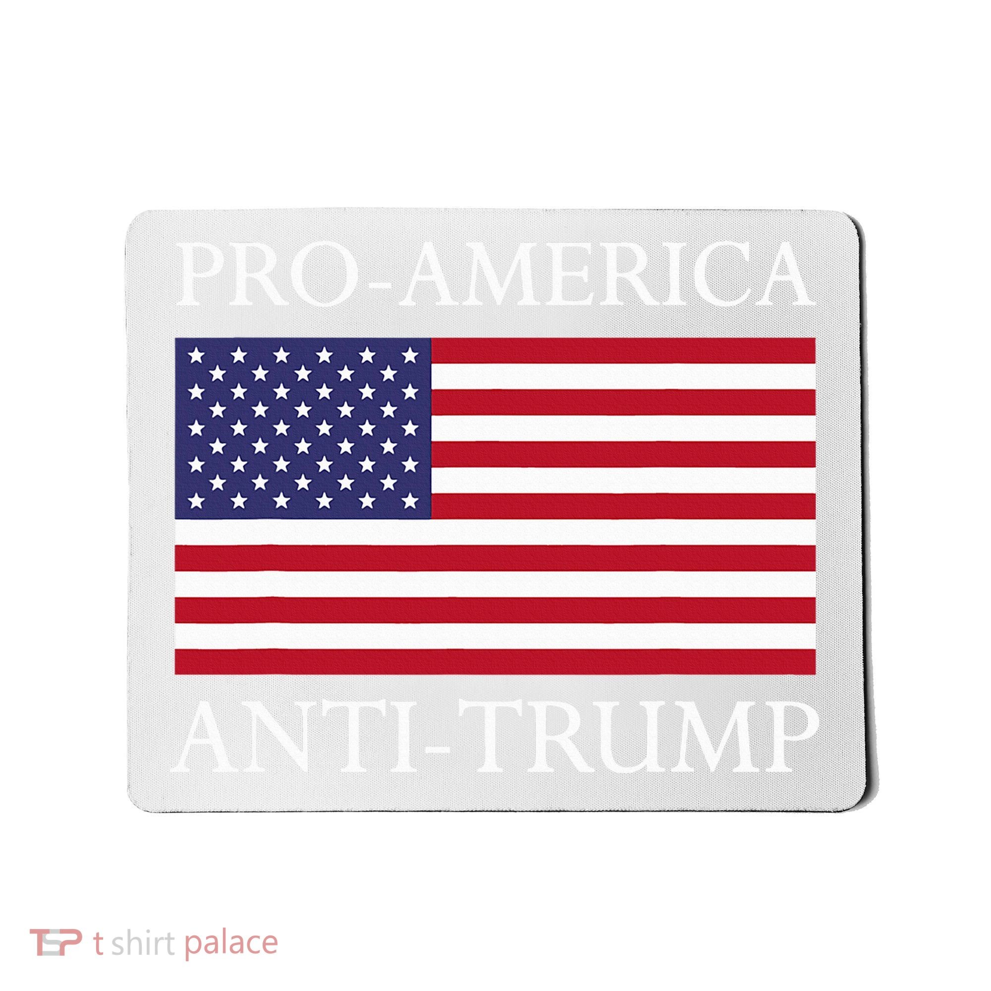 Pro America Anti Trump American Usa Flag Resist Mousepad