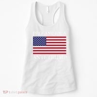 Pro America Anti Trump American Usa Flag Resist Women's Tank Top thumb 0