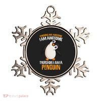 Penguins Are Awesome Penguin Ornament thumb 0