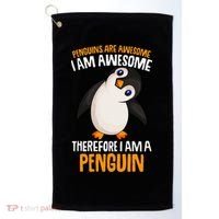 Penguins Are Awesome Penguin Golf Towel thumb 0
