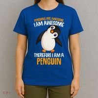 Penguins Are Awesome Penguin T-Shirt thumb 4