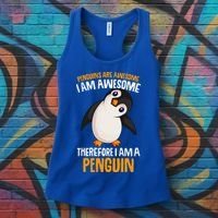 Penguins Are Awesome Penguin Women's Tank Top thumb 3