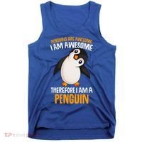 Penguins Are Awesome Penguin Tank Top thumb 0