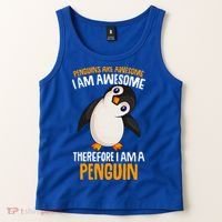 Penguins Are Awesome Penguin Tank Top thumb 2
