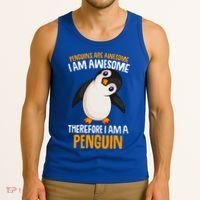 Penguins Are Awesome Penguin Tank Top thumb 3