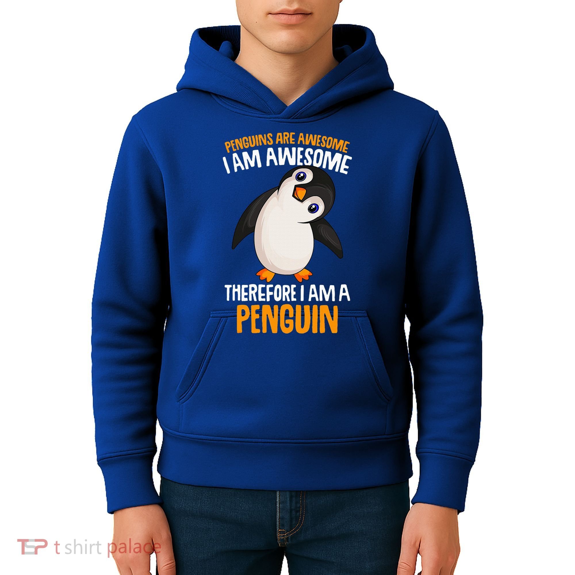 Penguins Are Awesome Penguin Kids Hoodie