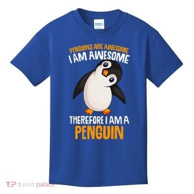 Penguins Are Awesome Penguin Kids T-Shirt