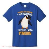 Penguins Are Awesome Penguin Kids T-Shirt thumb 0