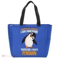 Penguins Are Awesome Penguin Tote Bag thumb 0
