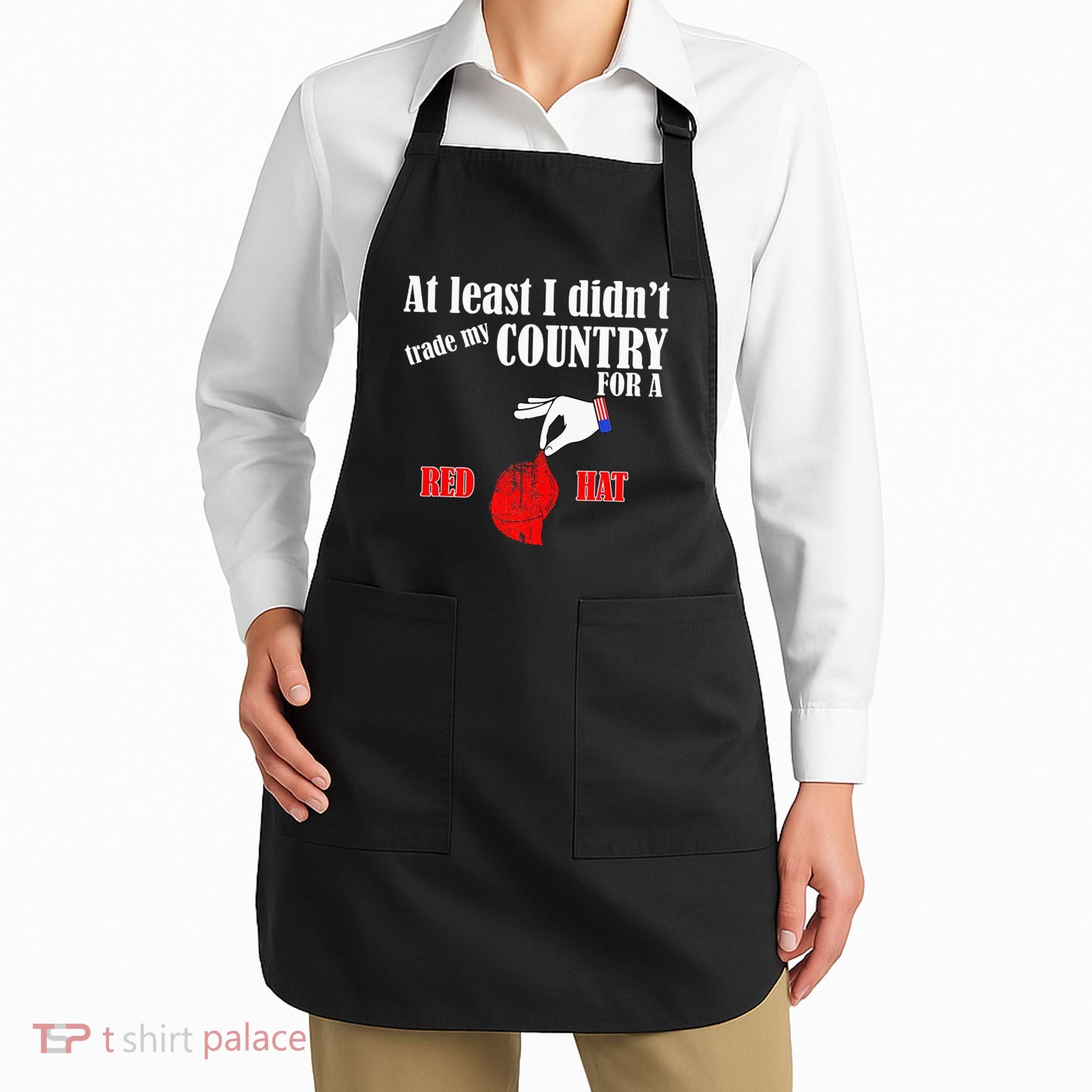 Pro America Anti Trump American Usa Flag Democracy Apron