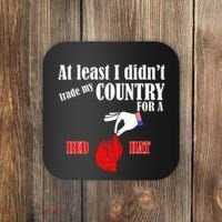 Pro America Anti Trump American Usa Flag Democracy Coaster thumb 0