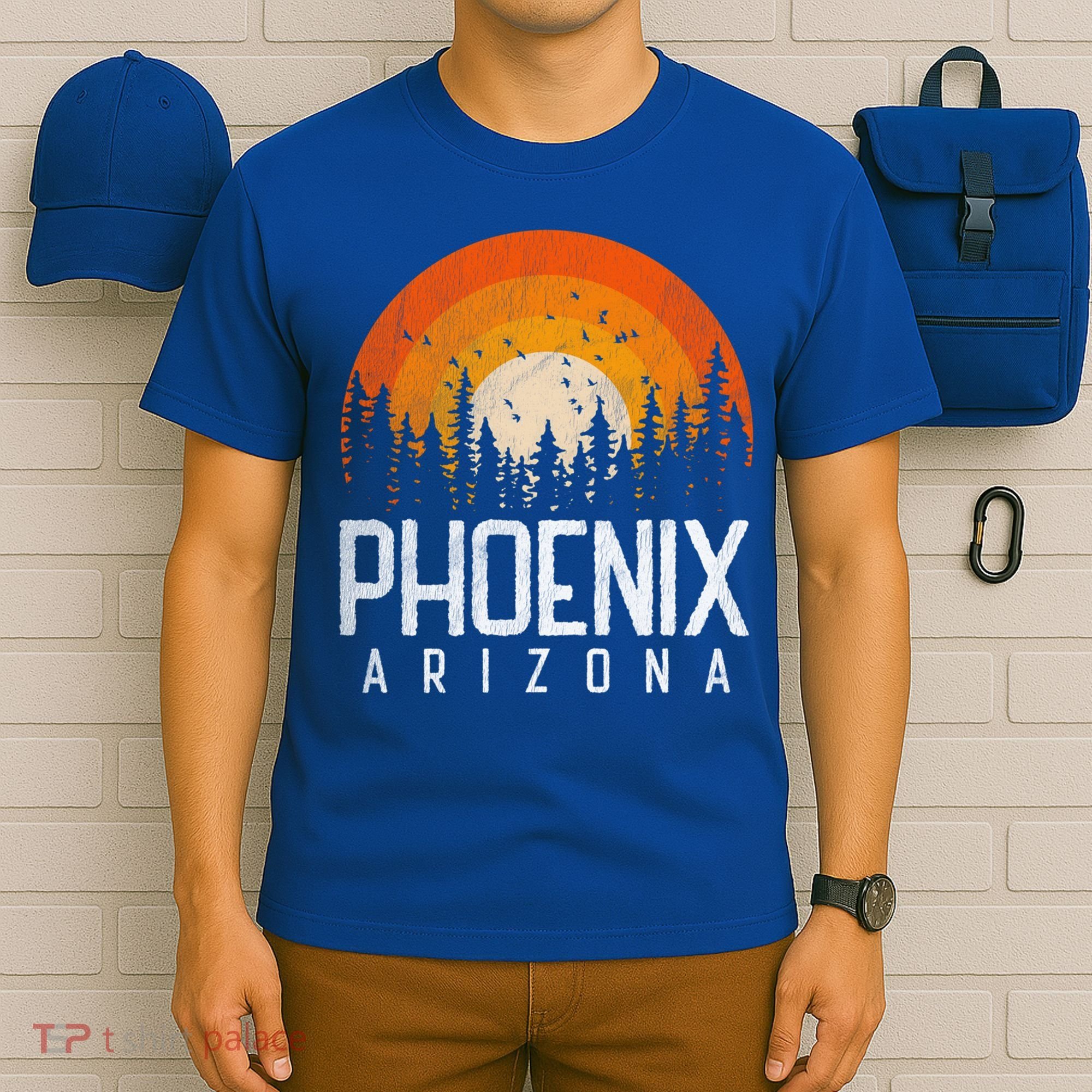 Phoenix Arizona Az Vintage Retro Style City 70s 80s 90s Gift Cool Gift T-Shirt