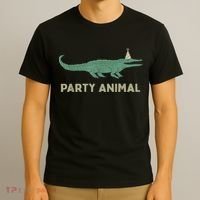 Party Animal Alligator Birthday , Alligator Birthday T-Shirt thumb 3