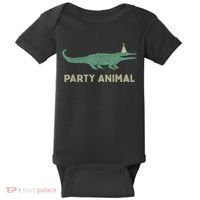 Party Animal Alligator Birthday , Alligator Birthday Baby Bodysuit thumb 0